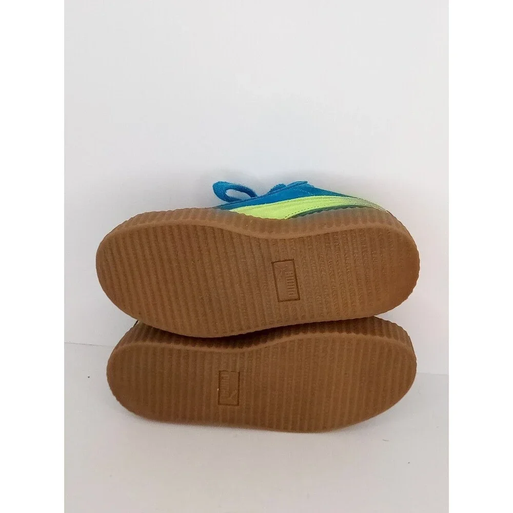 Puma Fenty x Creeper Phatty Speed Blue Lime Rihanna Womens Size 5 399332-02